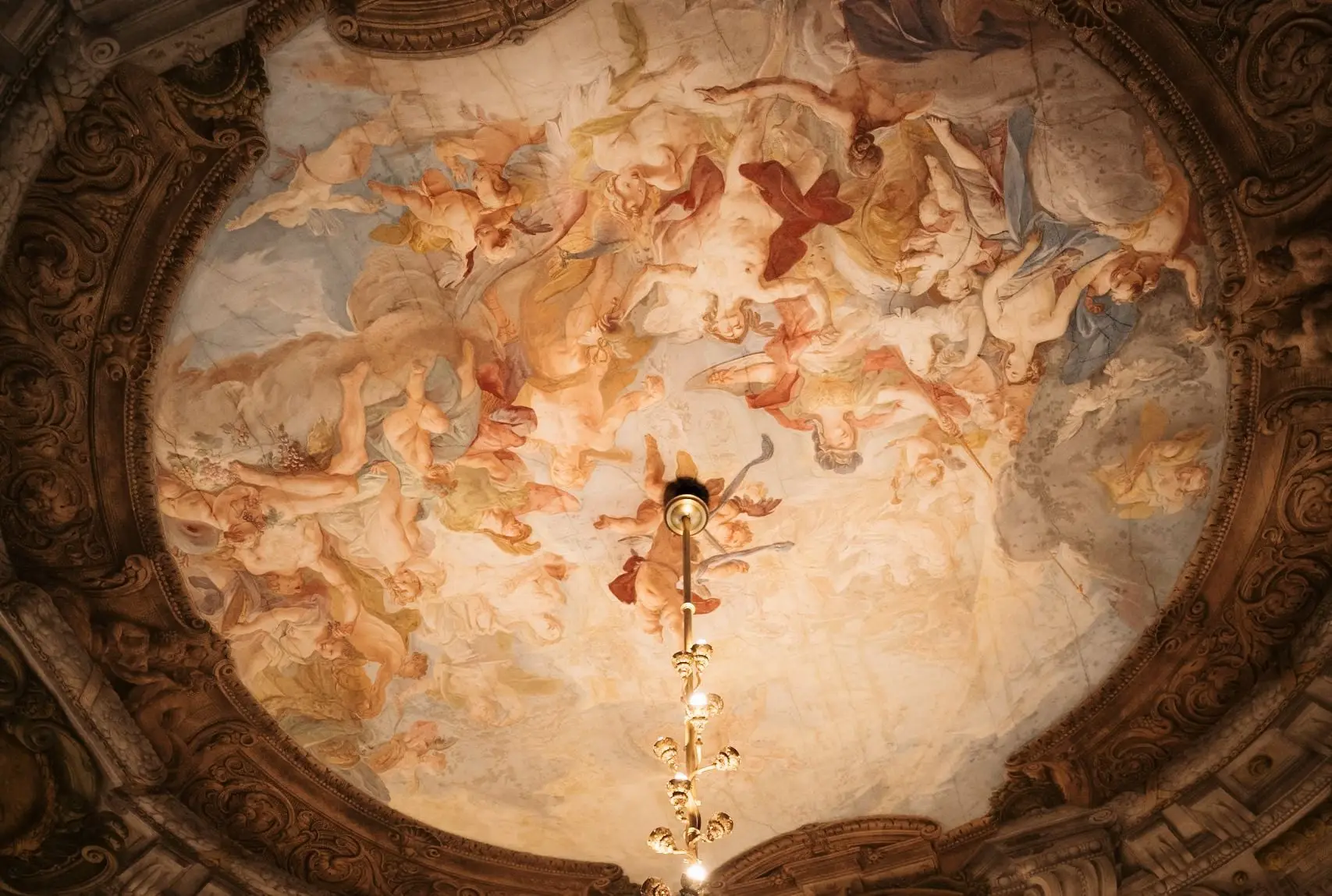 Baroque ceiling fresco in Palais Daun-Kinsky