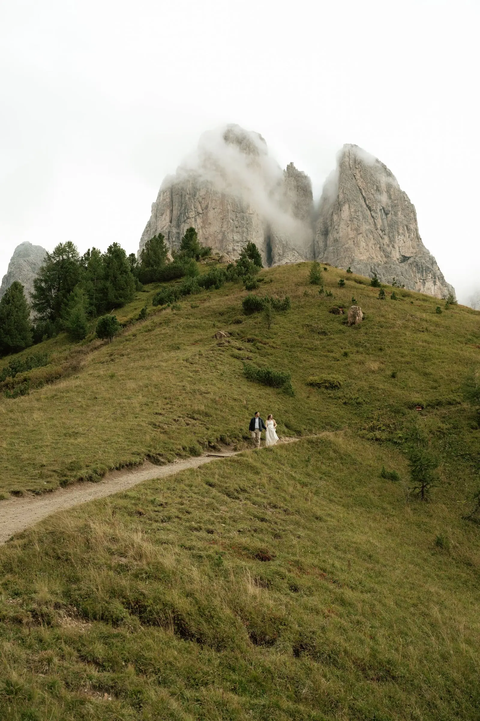Couple Session at Passo Gardena, Dolomites, Italy